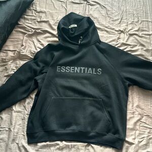 Never worn Black Essentials Fear Of God Hoodie